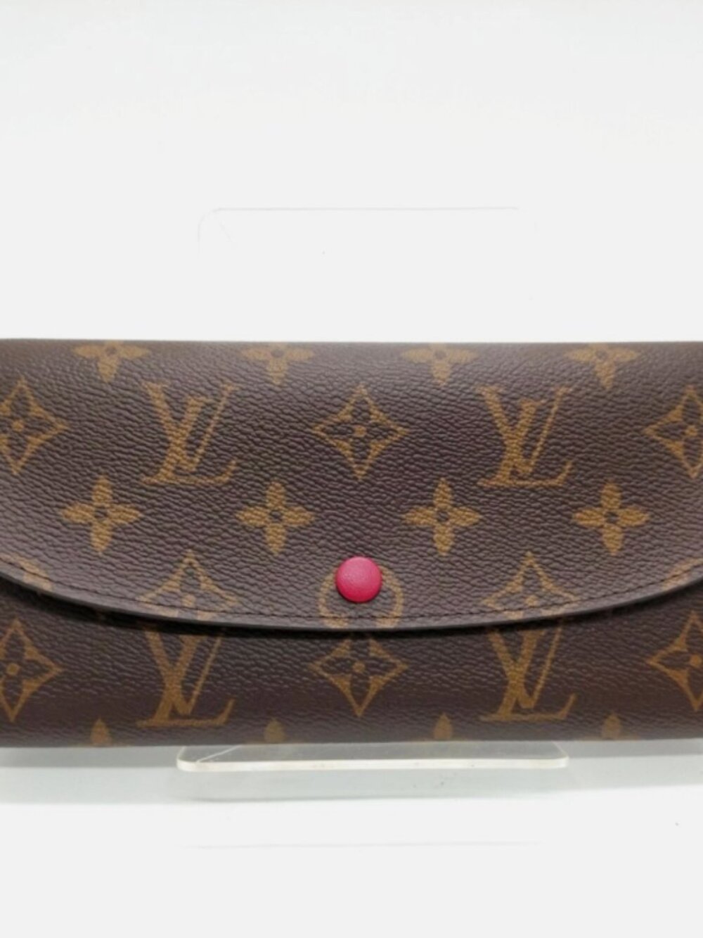 LOUIS VUITTON Monogram Emilie Wallet Red
